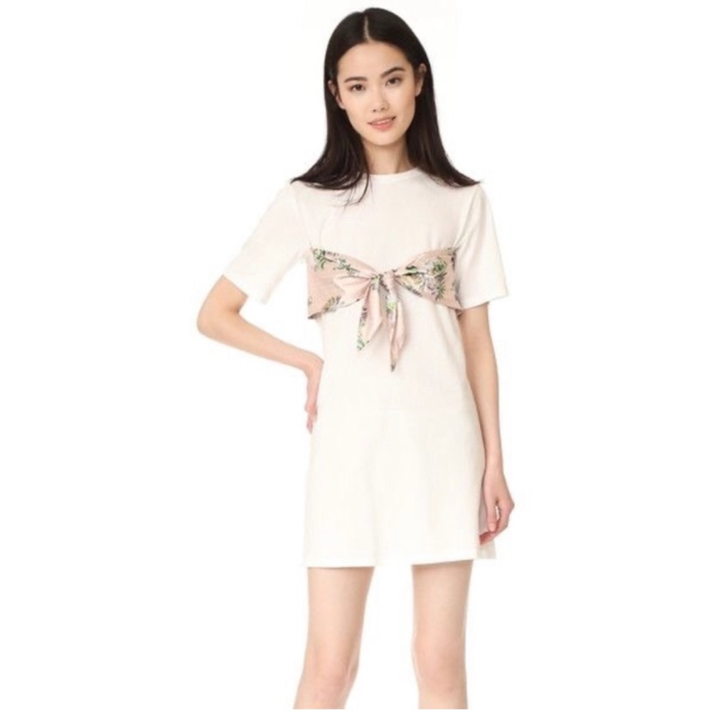 English Factory Short Dress with Daisy Tie
